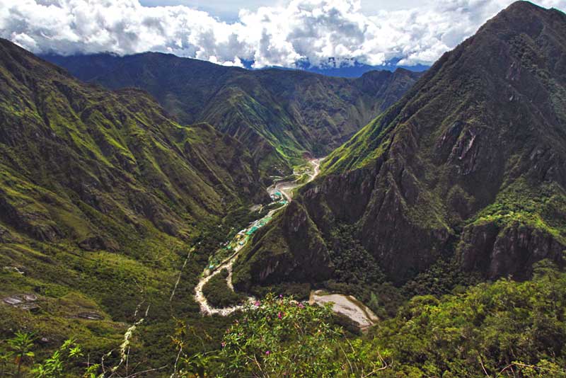 The Sacred Valley, Viewed From Machu Picchu Inca Ruins, Peru