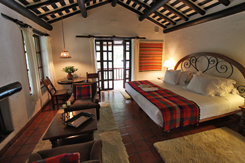 My room at the Inkaterra overlooked lush gardens where tropical birds flitted