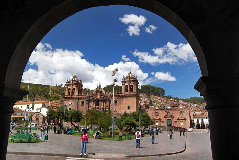 Cusco Cathedral, Framed By One of the Arches That Surround Cusco's Plaza de Armas