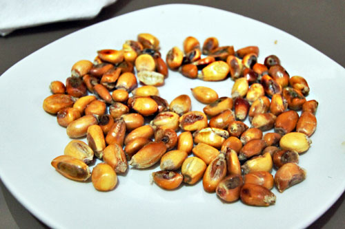 Puffed corn kernels, perhaps the most famous Peruvian snack