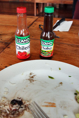 Costa Rica's national culinary pride, Lizano Salsa and Chileno