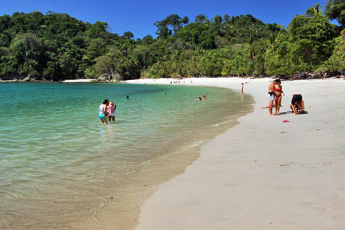 Beaches in Manuel Antonio National Park are siad to be the prettiest in Costa Rica