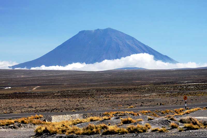 Misti Volcano Rises from the Plains Near Arequipa, Peru