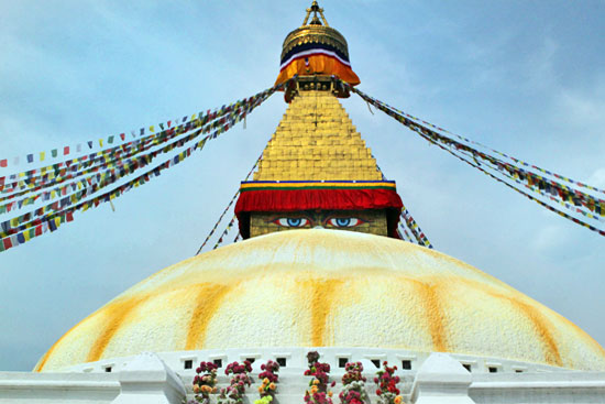 Boudhanath Stupa, the holiest Buddhist site in Nepal