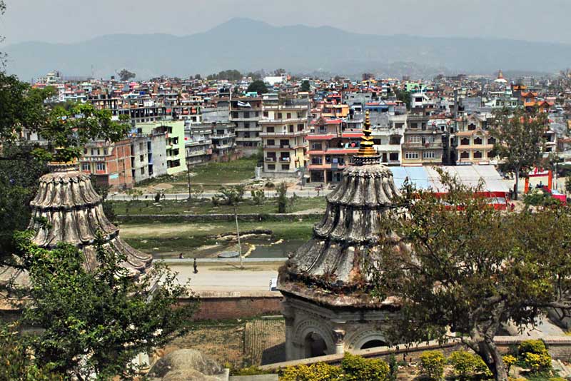 View Over Kathmandu From Hill Above Guheshwori Temple, Nepal