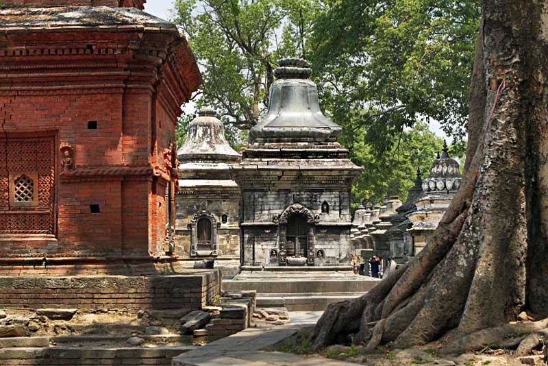 Myriad Temples Devoted to Hindu Gods at Pashupatinath in Kathmandu, Nepal