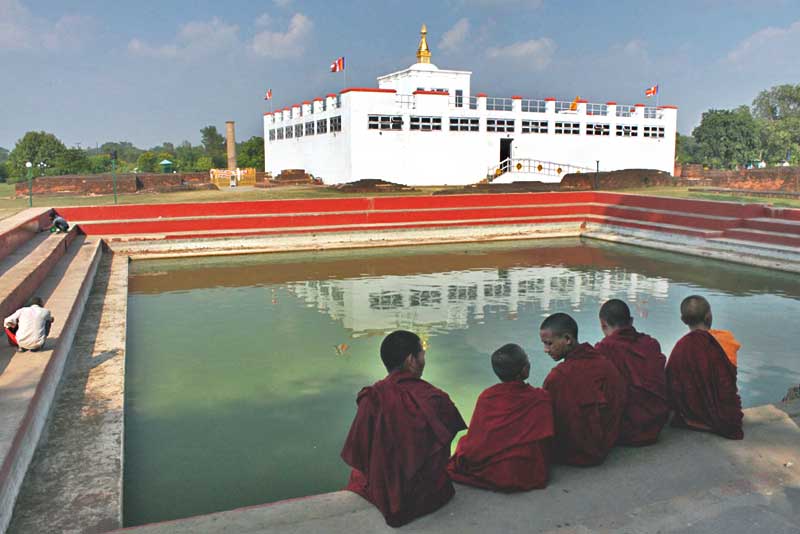 Monks Visit Birthplace of Lord Buddha in Lumbini, Nepal