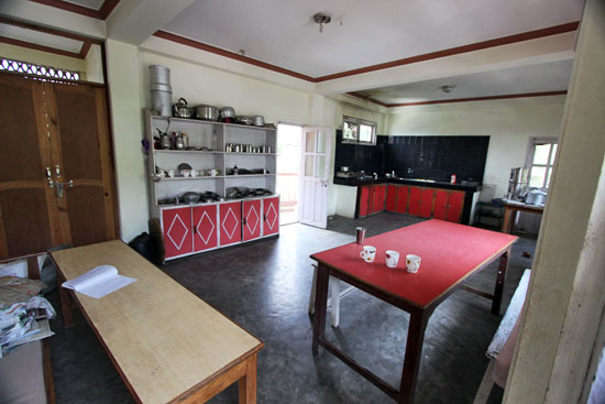 Kitchen for trekking guide trainees