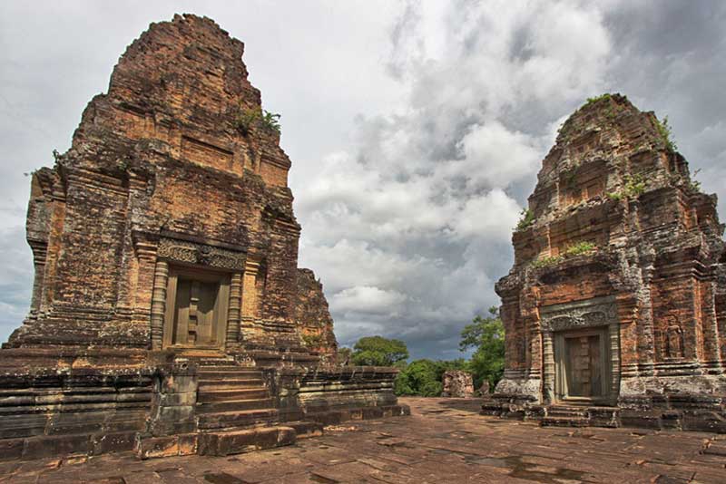 Storm Clouds Gather Over East Mebon Ruins, Angkor Wat, Cambodia