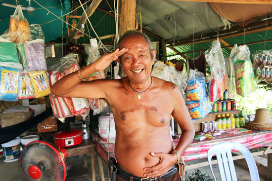 Mr. Sum, war hero who owns store at end of the line on Bamboo Train