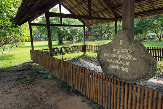 One of the mass graves at Choeung Ek Genocidal Center, better known as the "Killing Fields"