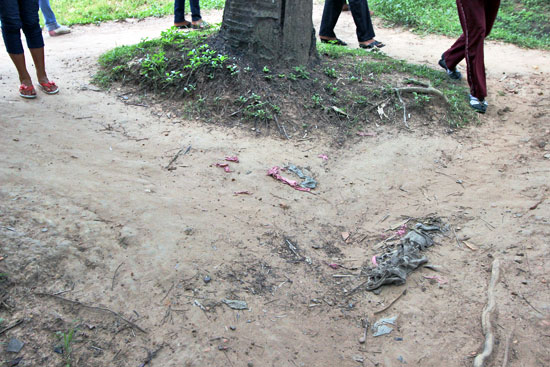 More than 30 years after the Choeung Ek Killing Fields were abandoned, shreds of victims clothing still rise to the surface every day