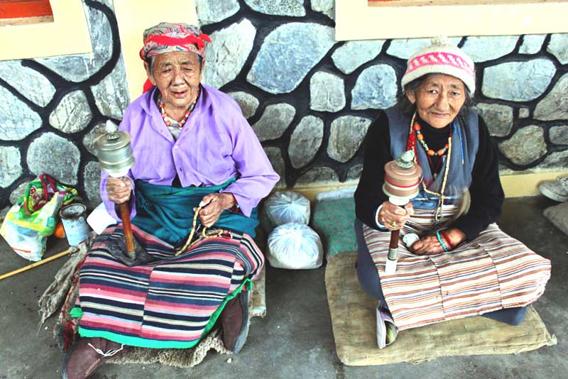 Lodrik Old Folks Home at Jampaling Tibetan Refugee Settlement near Pokhara, Nepal