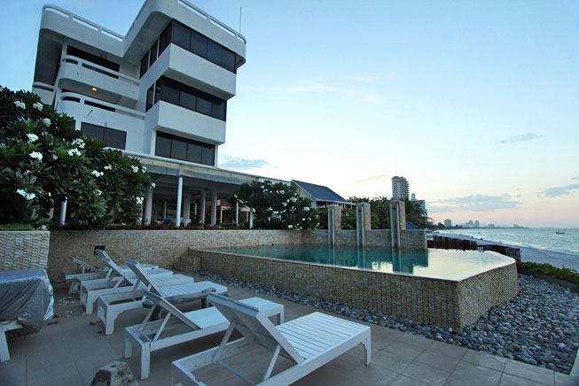 Exterior of Nern Chalet Beachfront Hotel with infinity pool
