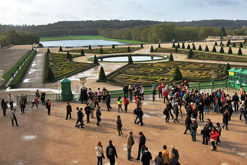 Geometric Gardens of the Versailles Palace, Near Paris, France