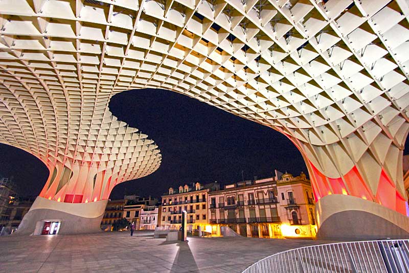 Metropol Parasol, Referred to as "The Mushroom" by Locals, in Seville, Spain