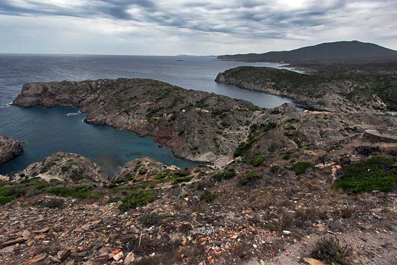 Wild and Desolate Landscape at Cap de Creus Natural Park, the Easternmost Point of Spain