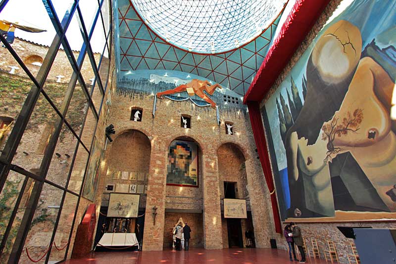 Salvador Dali's Giant Surreal Masterpiece, Displayed at the Artist's Museum in Figueres, Spain