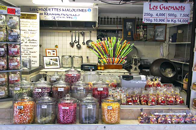 Candy shop in St. Malo, France
