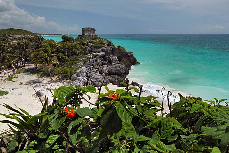 Ancient Mayan Ruins of Tulum in the Yucatan Peninsula of Mexico