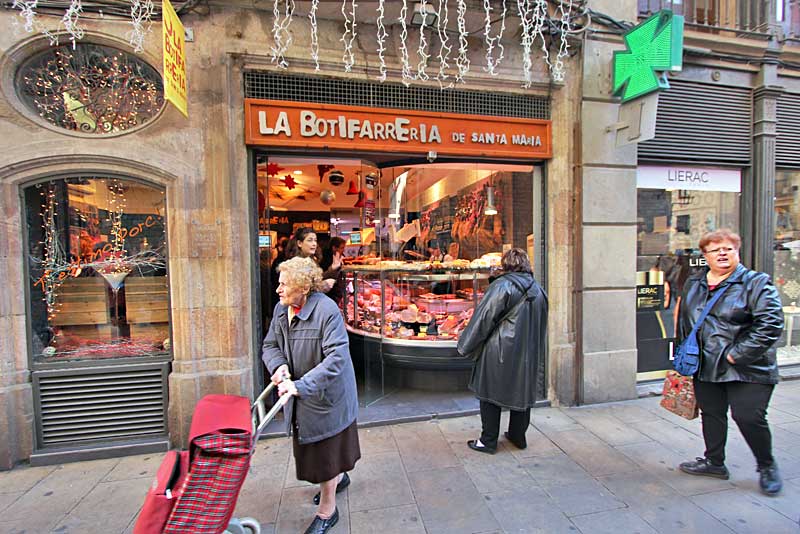 Botifarreria de Santa Maria in Barcelona, Spain, Sells Gourmet Sausages
