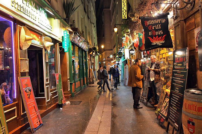 The Latin Quarter in Paris, France is Popular With Tourists for its Many Cafes and Shops