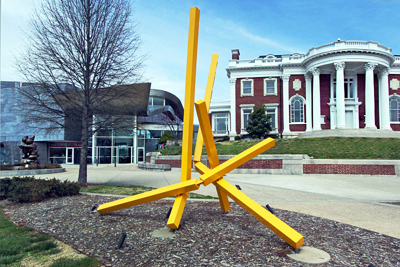 Modern Sculpture in Front of the Hunter Museum of American Art in Chattanooga, Tennessee