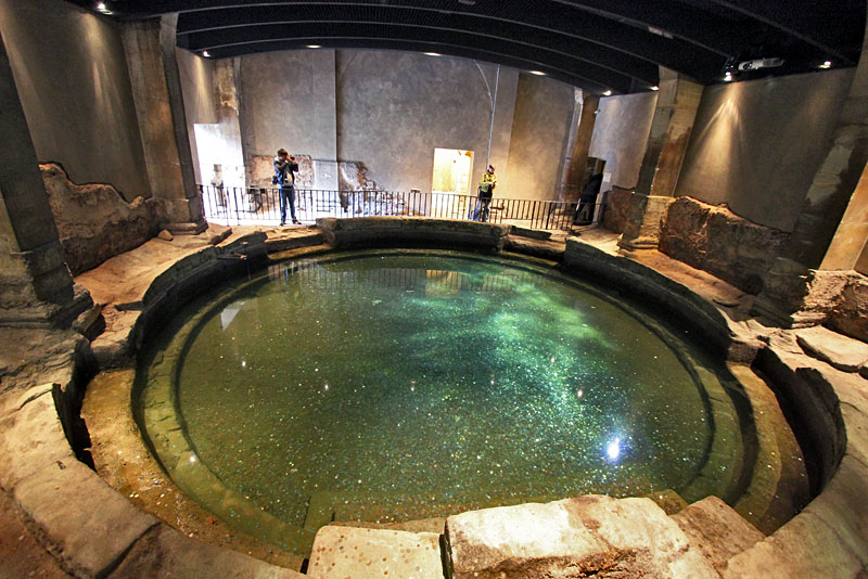 Roman Soldiers and Civilians From All Over Ancient Europe Would Have Mingled in This Circular Cold Plunge Pool