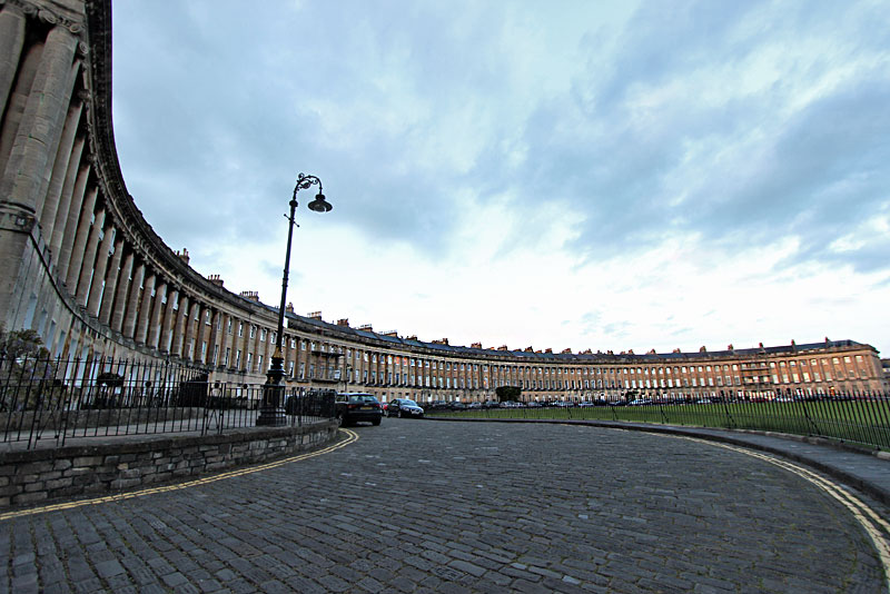The Royal Crescent in Bath, England, was Built in the Georgian Architectural Style Around 1770 as Private Residences