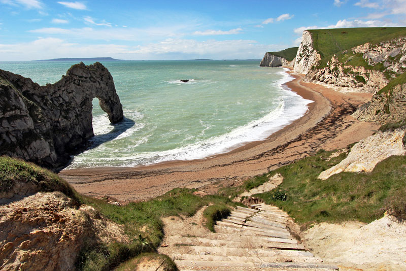 Durdle Door, Carved Over the Eons By Battering Seas, on the South West Coast Path in Dorset, England