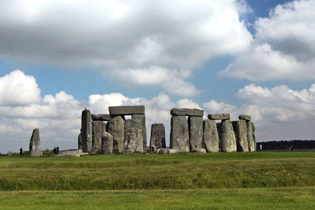 Famous Stonehenge in Wiltshite, England, bars close access to the standing stones