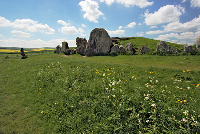 West Kennett Long Barrow, a Neolithic tomb, is some 400 years older than Stonehenge