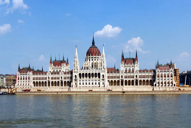 Hungarian Parliament Building in Budapest