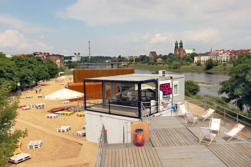 Beach Park Along the Warta River in Poznan, Poland is the Hippest Entertainment Spot in Town