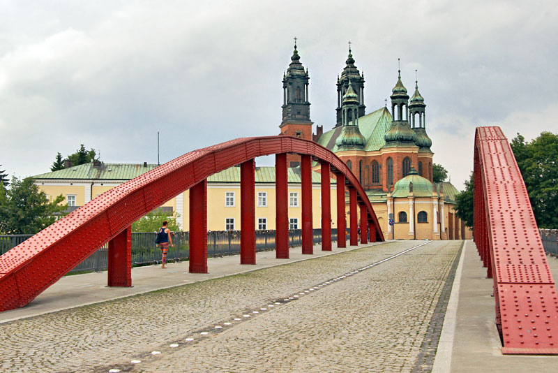Jordan Bridge Frames Archbishop's Basilica of St. Peter and Paul in Poznan, Poland