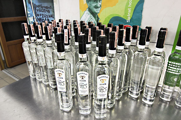 Twelve different varieties of pálinka, a high-alcohol content fruit brandy, are made from locally grown fruits