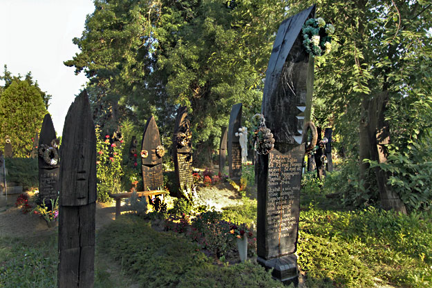 Boat shaped headstones in Szatmarcseke, Hungary are thought to be found nowhere else in the world