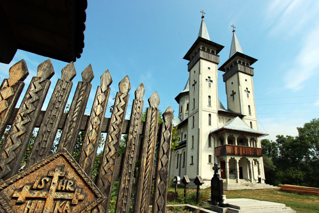 The new church in Breb, Maramures, Romania