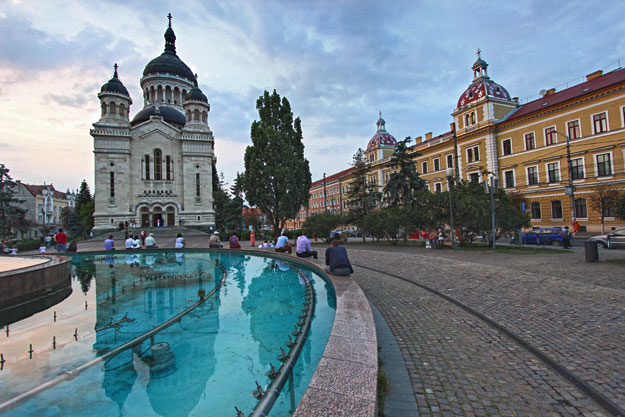 Dormition of the Theotokos Orthodox Cathedral on Avram Iancu Square