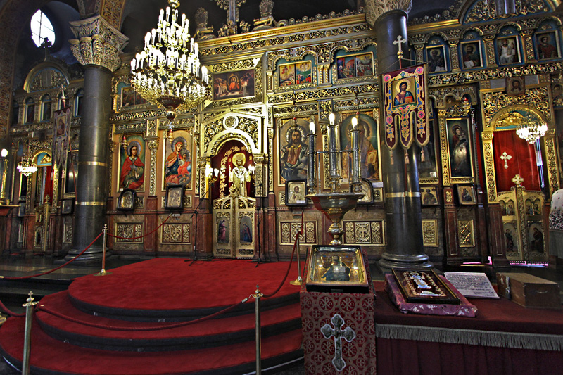 Interior of Saint Nedelya Church, an Eastern Orthodox Church in the City Center of Sofia, Bulgaria