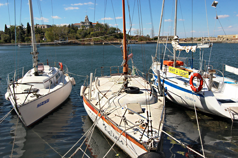 Wharf in Sozopol, Bulgaria, is Lined With Fishing Boats, Sailboats, and the Occasional Yacht