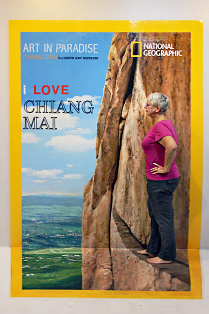 Me on the cover of National Geographic, looking down on Chiang Mai