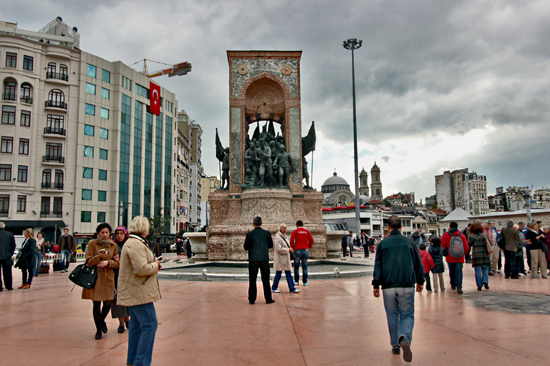 Taksim Square in Istanbul, Turkey is the Cultural and Spiritual Heart of the City
