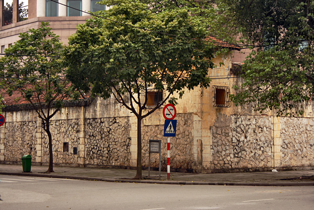 Nondescript stone building in Hanoi, Vietnam was the infamous prison known as the Hanoi Hilton