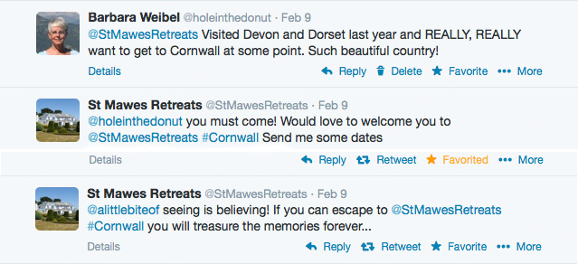 Tweet thread from St. Mawes Retreats