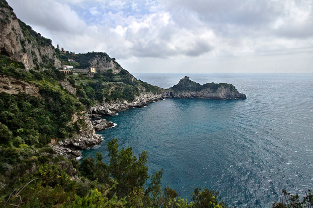 Gorgeous scenery along the Amalfi Coast in Italy