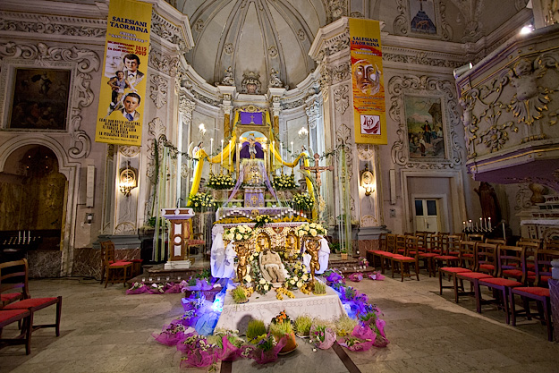 Easter display in Santa Catalina Church