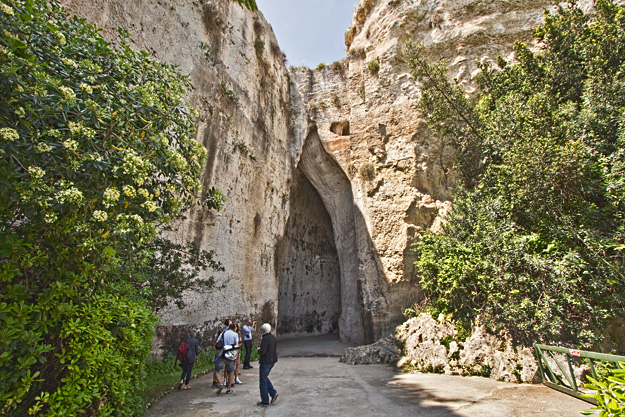 Cave in the Quarry at Syracuse, Sicily was called the Ear of Dionysius