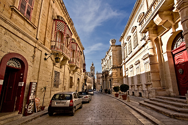 The ancient walled city of Mdina, often referred to as the "Silent City" by locals and tourists, was the original capital of Malta.