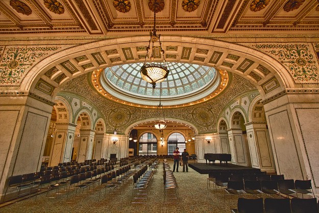 PHOTO: Stained Glass Dome at Chicago Cultural Center